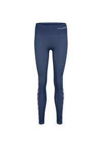 Damskie legginsy mid-rise Hummel MT Blaze. Kolor: niebieski. Sport: joga i pilates #1