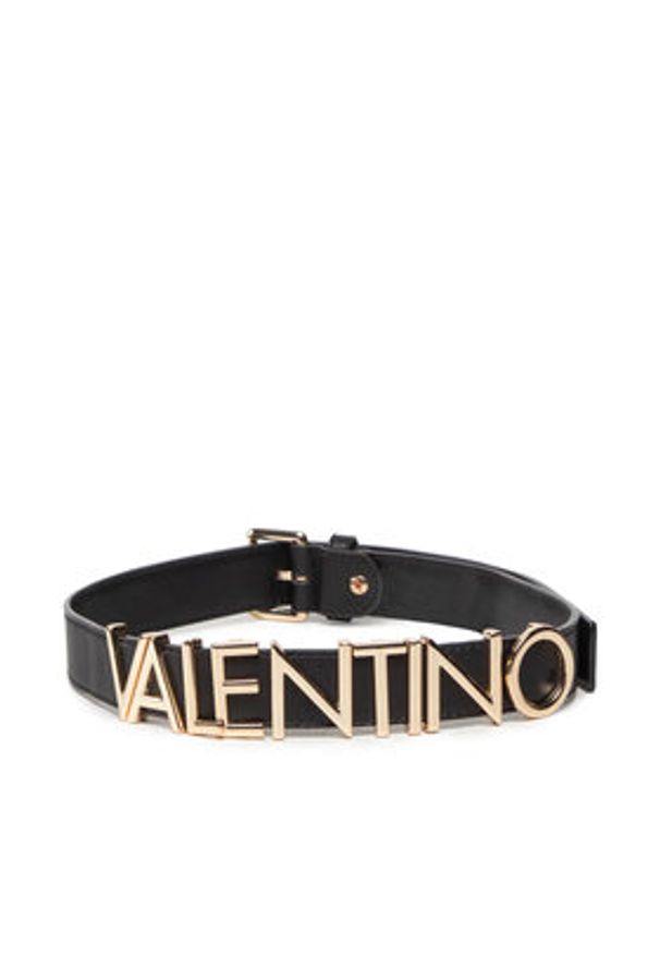 VALENTINO - Valentino Pasek Damski Emma Winter VCS3M257N Czarny. Kolor: czarny. Materiał: skóra