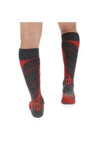 Skarpety narciarskie męskie UYN Magma Ski Socks. Kolor: czerwony, wielokolorowy, czarny. Sport: narciarstwo
