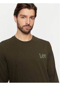 Lee Longsleeve Wobbly 112355592 Zielony Regular Fit. Kolor: zielony. Materiał: bawełna. Długość rękawa: długi rękaw #4