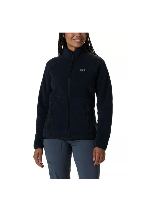 MOUNTAIN HARDWEAR - Bluza polarowa damska Mountain Hardwear Polartec Dbl Brushed Full Zip. Kolor: czarny. Materiał: polar