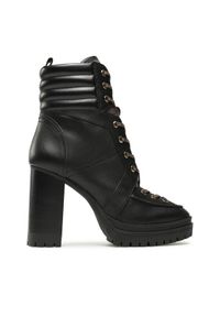 MICHAEL Michael Kors Botki Yvonne Bootie 40F3YVHE6L Czarny. Kolor: czarny. Materiał: skóra