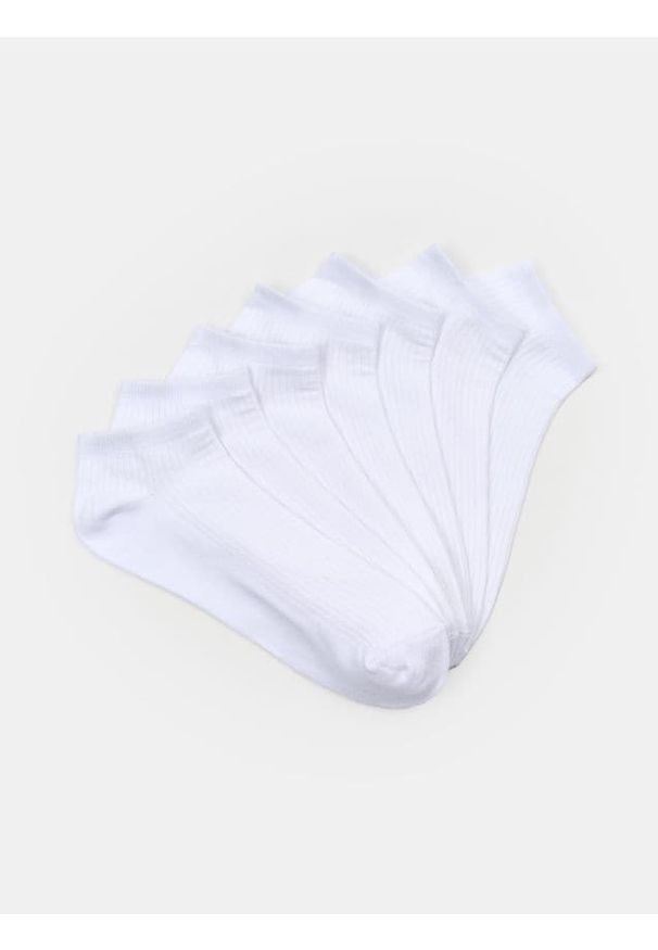 Sinsay - Bawełniane skarpetki 7 pack - biały. Kolor: biały. Materiał: bawełna