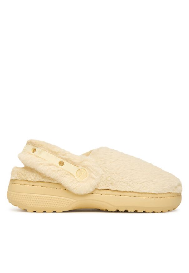 Crocs Kapcie Classic Unfurgettable Clog 211116 Écru. Kolor: kremowy. Materiał: materiał