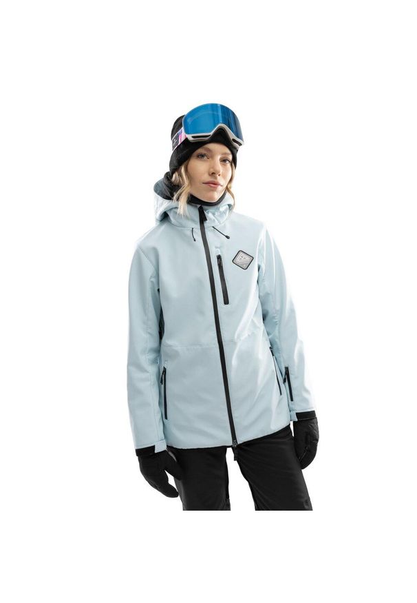 SIROKO - Damska kurtka snowboardowa Sporty zimowe Siroko W2-W Gelid. Kolor: niebieski. Materiał: softshell, materiał. Sezon: zima. Sport: snowboard