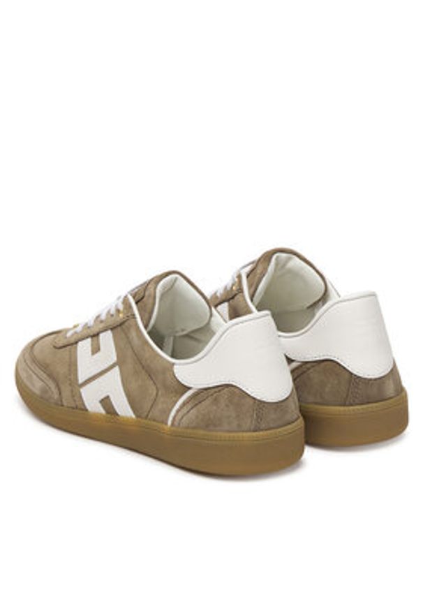 Elisabetta Franchi Sneakersy SA61G61E2 Brązowy. Kolor: brązowy. Materiał: zamsz, skóra