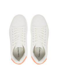 Calvin Klein Jeans Sneakersy Classic Cupsole Ru Patch Lth Wn YW0YW01845 Biały. Kolor: biały. Materiał: skóra #4