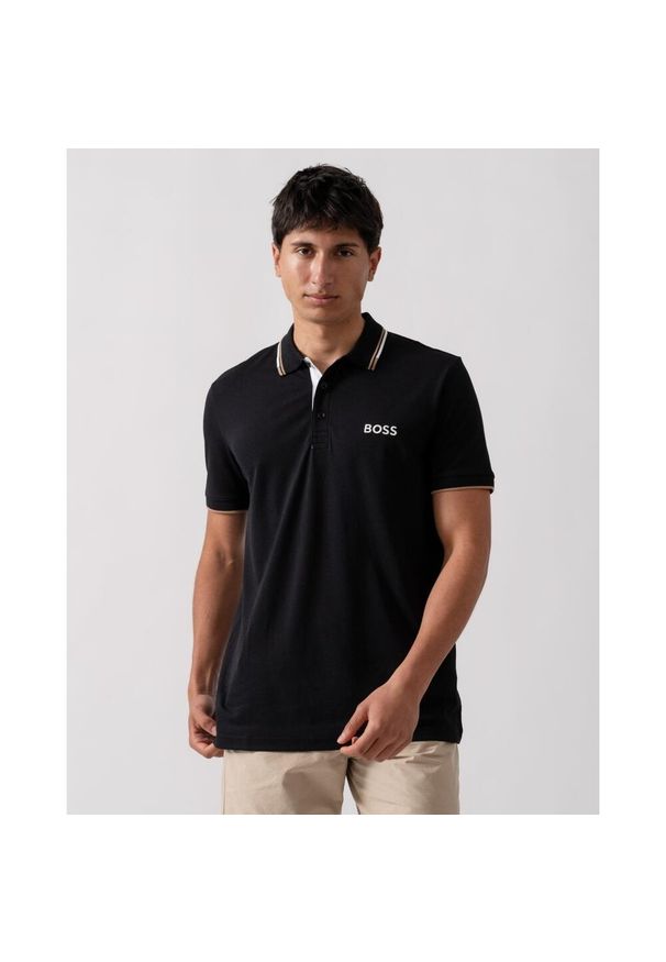 HUGO BOSS - Polo BOSS Paddy Pro NERO (50469102-009). Typ kołnierza: polo. Kolor: czarny. Styl: sportowy