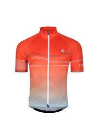 DARE 2B - Męska bluza rowerowa z krótkim rękawem AEP Revolving. Kolor: pomarańczowy. Materiał: jersey. Długość rękawa: krótki rękaw. Długość: krótkie. Sport: kolarstwo