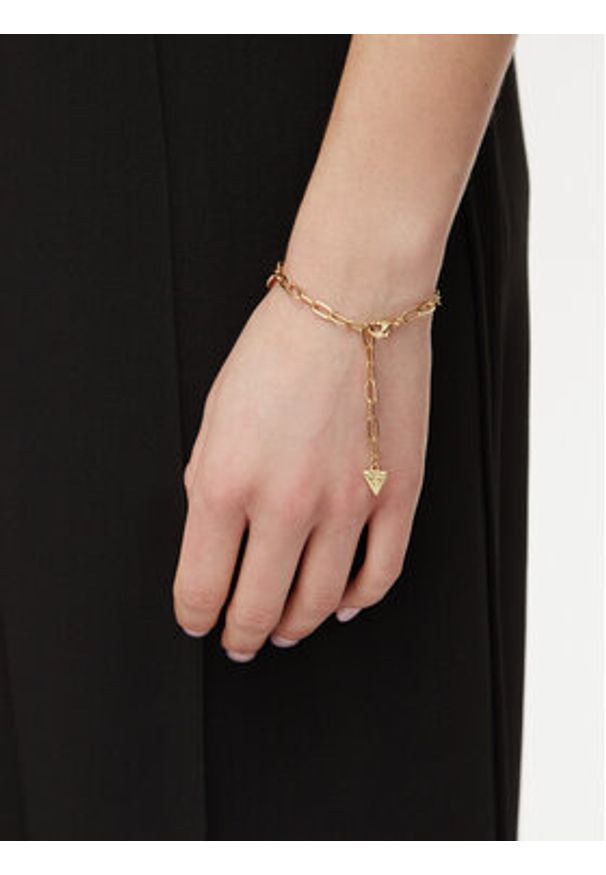 Guess Bransoletka JUBB05 096JW Złoty. Materiał: metalowe. Kolor: złoty