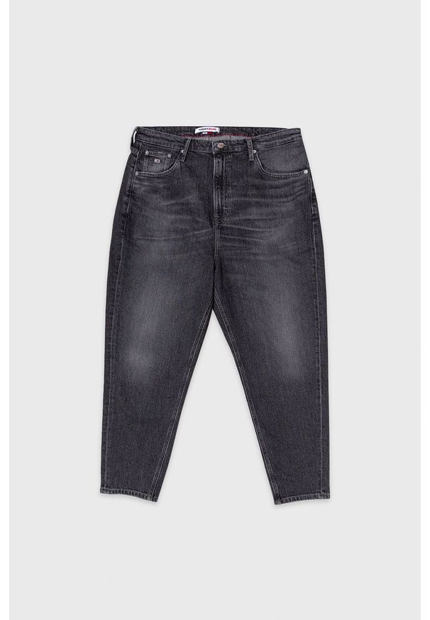 Tommy Jeans jeansy damskie high waist. Stan: podwyższony. Kolor: szary