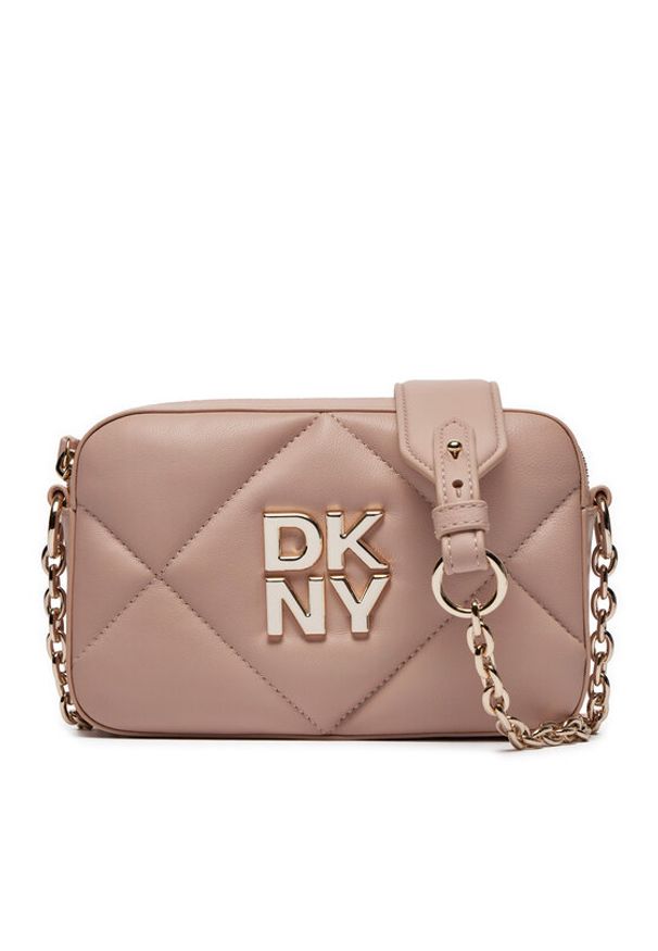 DKNY Torebka Red Hook Camera Bag R41EBB85 Beżowy. Kolor: beżowy. Materiał: skórzane