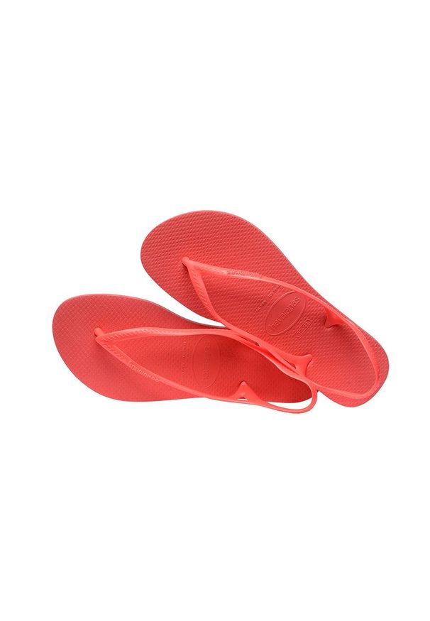 Havaianas - Sandały. Kolor: pomarańczowy. Materiał: materiał. Wzór: gładki. Obcas: na obcasie. Wysokość obcasa: niski