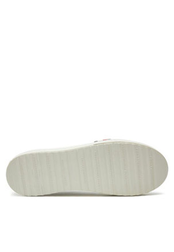 TOMMY HILFIGER - Tommy Hilfiger Sneakersy Th Hi Vulc Cleat Low Lth FM0FM05452 Biały. Kolor: biały. Materiał: skóra