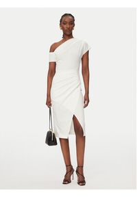 Rinascimento Sukienka koktajlowa CFC0127793003 Biały Slim Fit. Kolor: biały. Materiał: syntetyk. Styl: wizytowy #2