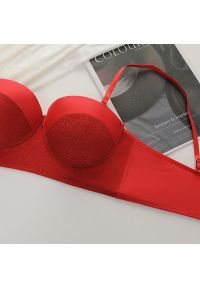 Intica - Biustonosz push-up z regulowanymi ramiączkami dla podkreślenia kształtów Kanja. Kolor: czerwony. Rodzaj stanika: push-up #2