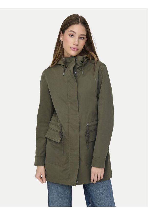 only - ONLY Parka Louise 15312869 Zielony Regular Fit. Kolor: zielony. Materiał: syntetyk