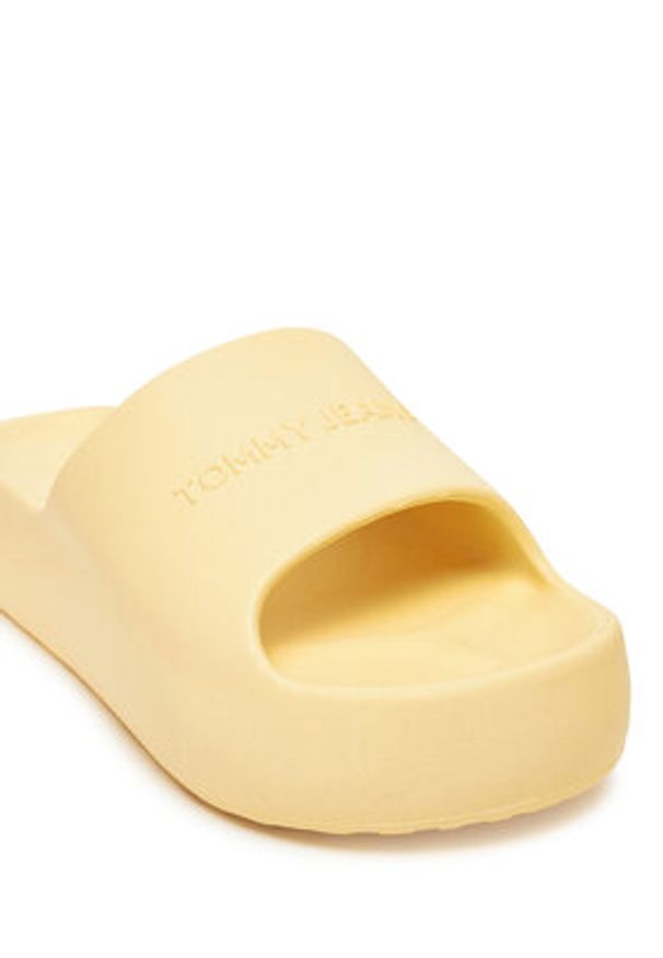 Tommy Jeans Klapki Tjw Chunky Pool Slide Ess EN0EN02879 Żółty. Kolor: żółty. Materiał: syntetyk