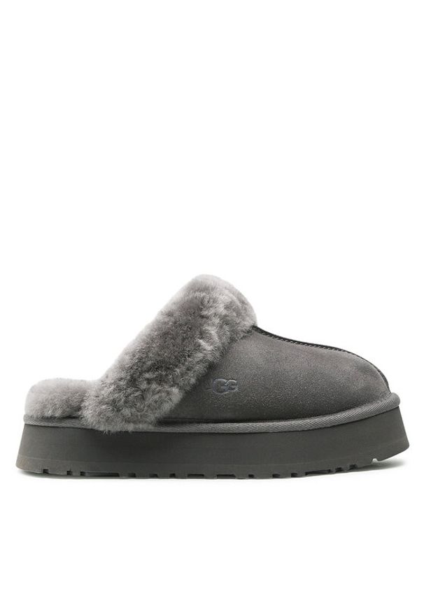 Ugg Kapcie W Disquette 1122550 Szary. Kolor: szary. Materiał: skóra