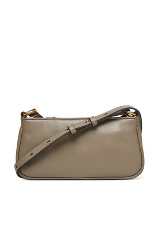 Pinko - PINKO Torebka Half Moon Baguette Mini AI 25-26 PLTT 105069 A0QO Beżowy. Kolor: beżowy. Materiał: skórzane