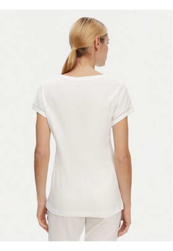 Luisa Spagnoli T-Shirt Brescello 542123 Biały Regular Fit. Kolor: biały. Materiał: bawełna