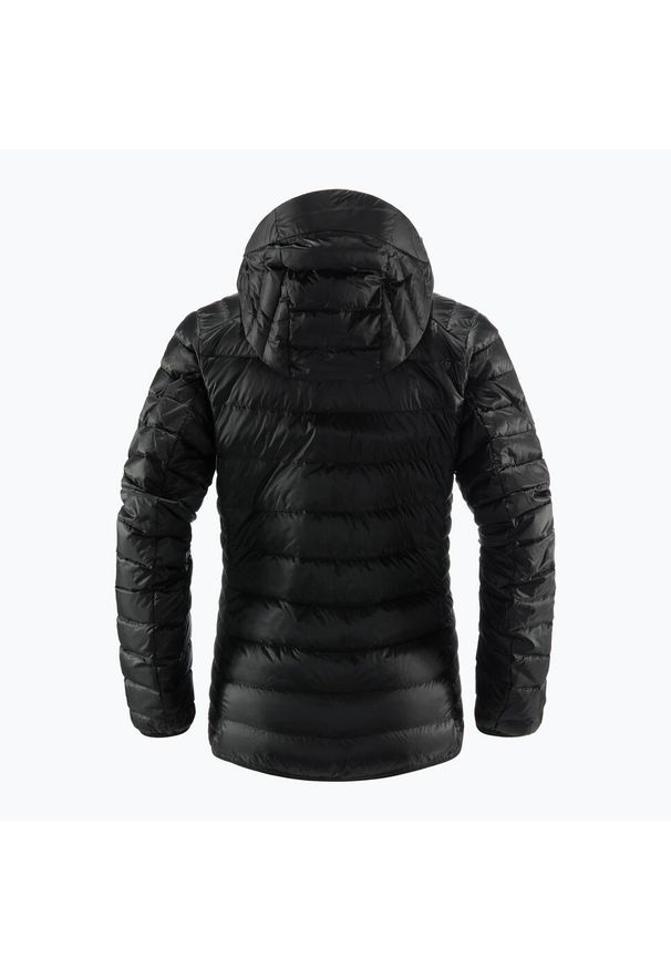 Kurtka puchowa damska Haglöfs Roc Down Hood. Kolor: czarny. Materiał: puch