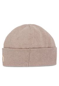 Calvin Klein Czapka Logo Reverso Tonal Beanie K60K611151 Beżowy. Kolor: beżowy. Materiał: wiskoza