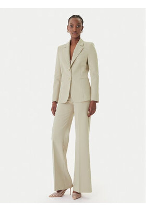 Rinascimento Spodnie palazzo CFC0127878003 Beżowy Wide Leg. Kolor: beżowy. Materiał: syntetyk