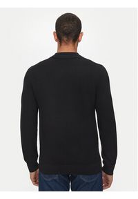 Hugo Sweter Sastoon 50516640 Czarny Slim Fit. Kolor: czarny. Materiał: syntetyk, wiskoza #3