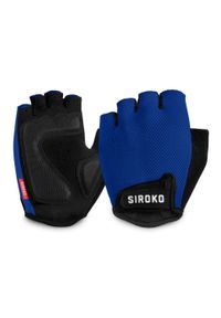 SIROKO - Mężczyzna i kobieta Kolarstwo Rękawiczki rowerowe Aero Dark Blue Siroko Niebi. Kolor: niebieski. Materiał: nylon. Sport: kolarstwo