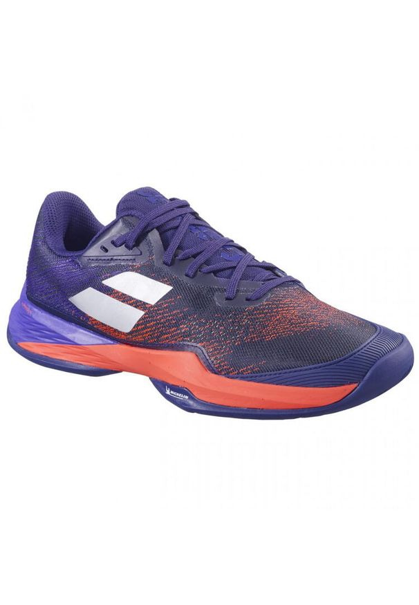 Buty tenisowe męskie Babolat Jet Mach 3 AC blue ribbon 45. Kolor: niebieski, czerwony, wielokolorowy. Sport: tenis