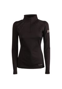 HARRYS HORSE - Damska koszulka do jazdy konnej Harry's Horse Denici Cavalli Stardust Crystal. Kolor: czarny. Długość rękawa: długi rękaw #1