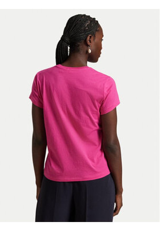 Polo Ralph Lauren T-Shirt 211898698031 Różowy Regular Fit. Typ kołnierza: polo. Kolor: różowy. Materiał: bawełna