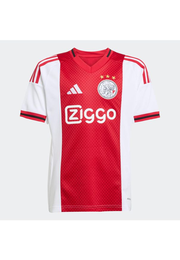 Adidas - Koszulka piłkarska dla dzieci ADIDAS Ajax Amsterdam 25/26 domowa. Sezon: lato. Sport: piłka nożna