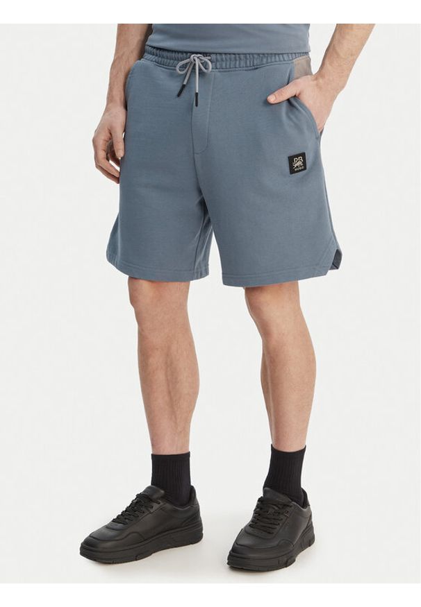 Hugo - HUGO Szorty materiałowe Despen_RB 50559712 Szary Relaxed Fit. Kolor: szary. Materiał: bawełna