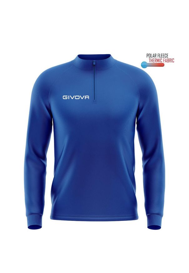 Bluza piłkarska dla dorosłych Givova Maglia Tecnica niebieska. Kolor: niebieski. Materiał: poliester. Sport: piłka nożna