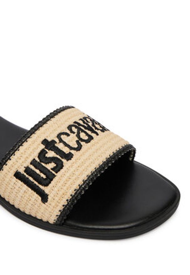 Just Cavalli Klapki 80RA3S80 ZSE60 Beżowy. Kolor: beżowy. Materiał: syntetyk