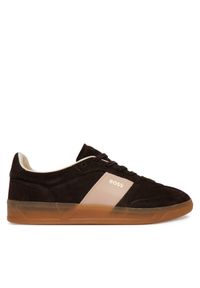 BOSS Sneakersy Brenta 50563375 Brązowy. Kolor: brązowy. Materiał: zamsz, skóra #1