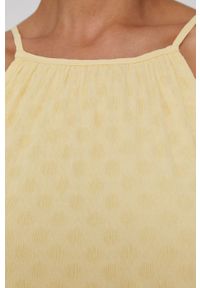 Y.A.S Sukienka kolor żółty midi oversize. Kolor: żółty. Materiał: tkanina. Długość rękawa: na ramiączkach. Typ sukienki: oversize. Długość: midi #3