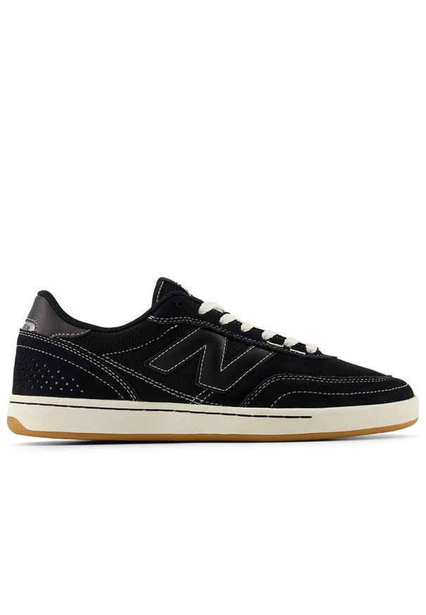 Buty męskie New Balance Numeric UN440BCO - czarne. Kolor: czarny. Materiał: zamsz, materiał, skóra, guma, syntetyk. Szerokość cholewki: normalna. Sport: skateboard