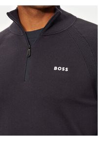 BOSS - Boss Sweter Perform-X_QZ 50498525 Granatowy Regular Fit. Kolor: niebieski. Materiał: syntetyk, bawełna