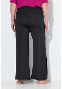 ULLA POPKEN - Damskie Spodnie ochrona przed promieniowaniem UV 50+ szerokie nogawki. Kolekcja: plus size. Kolor: czarny. Materiał: elastan, poliester, materiał. Sport: joga i pilates