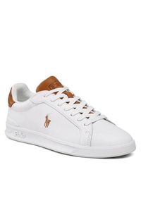 Polo Ralph Lauren Sneakersy Hrt Ct II 09877598001 Biały. Kolor: biały. Materiał: skóra #3