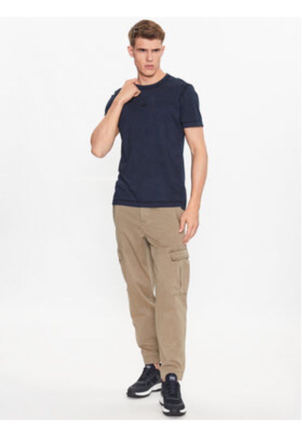 BOSS - Boss T-Shirt Tokks 50502173 Granatowy Regular Fit. Kolor: niebieski. Materiał: bawełna