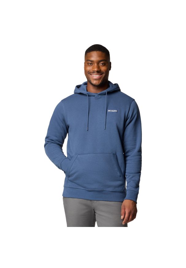 columbia - Bluza dresowa sportowa męska Meridian Creek Hoodie. Kolor: niebieski. Materiał: bawełna, poliester