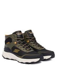 skechers - Skechers Trekkingi Hillcrest 2.0 237804 OLBK Khaki. Kolor: brązowy. Materiał: skóra. Sport: turystyka piesza #3