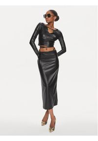 Versace Jeans Couture Spódnica midi 76HAE800 Czarny Slim Fit. Kolor: czarny. Materiał: syntetyk #3
