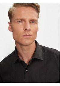 Karl Lagerfeld - KARL LAGERFELD Koszula 605036 544602 Czarny Modern Fit. Typ kołnierza: dekolt w karo. Kolor: czarny. Materiał: bawełna #5