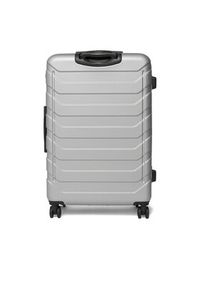 Gino Rossi - GINO ROSSI Walizka duża CEO-GIN-L-003-05-SILVER Srebrny. Kolor: srebrny #4