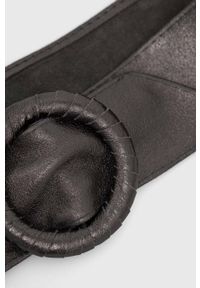 Answear Lab pasek skórzany damski kolor srebrny. Kolor: srebrny. Materiał: skóra #4